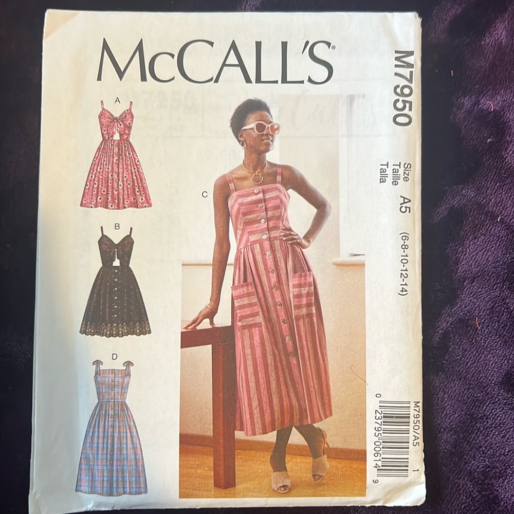 McCalls M7950 Pattern